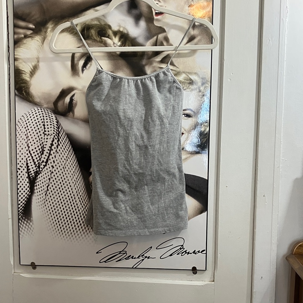 Poof! Light Gray Camisole Top small